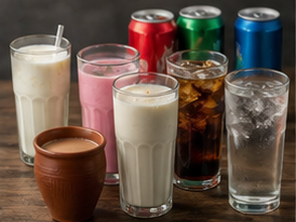 Lassi chai and beverages at Masala Tandoor