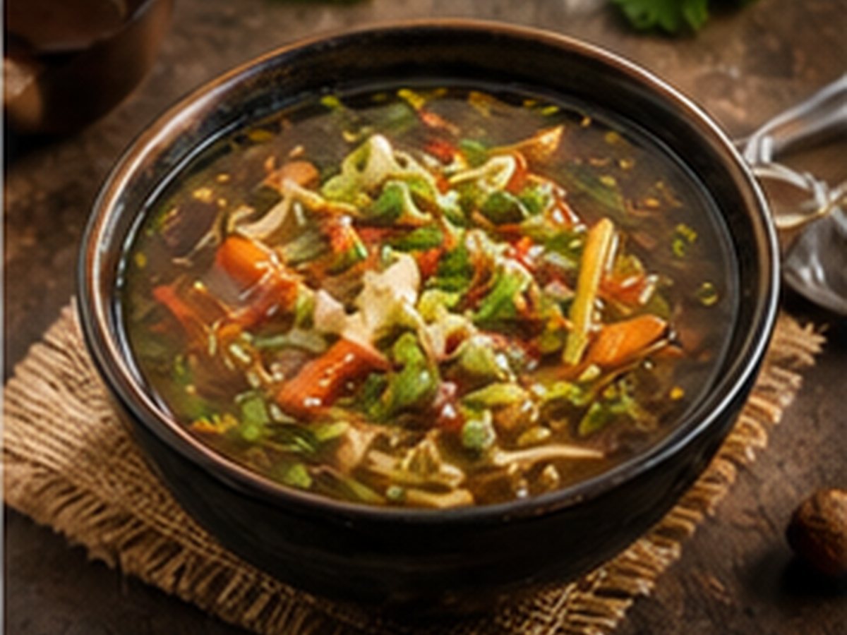Indian Hakka soup at Masala Tandoor Waterloo