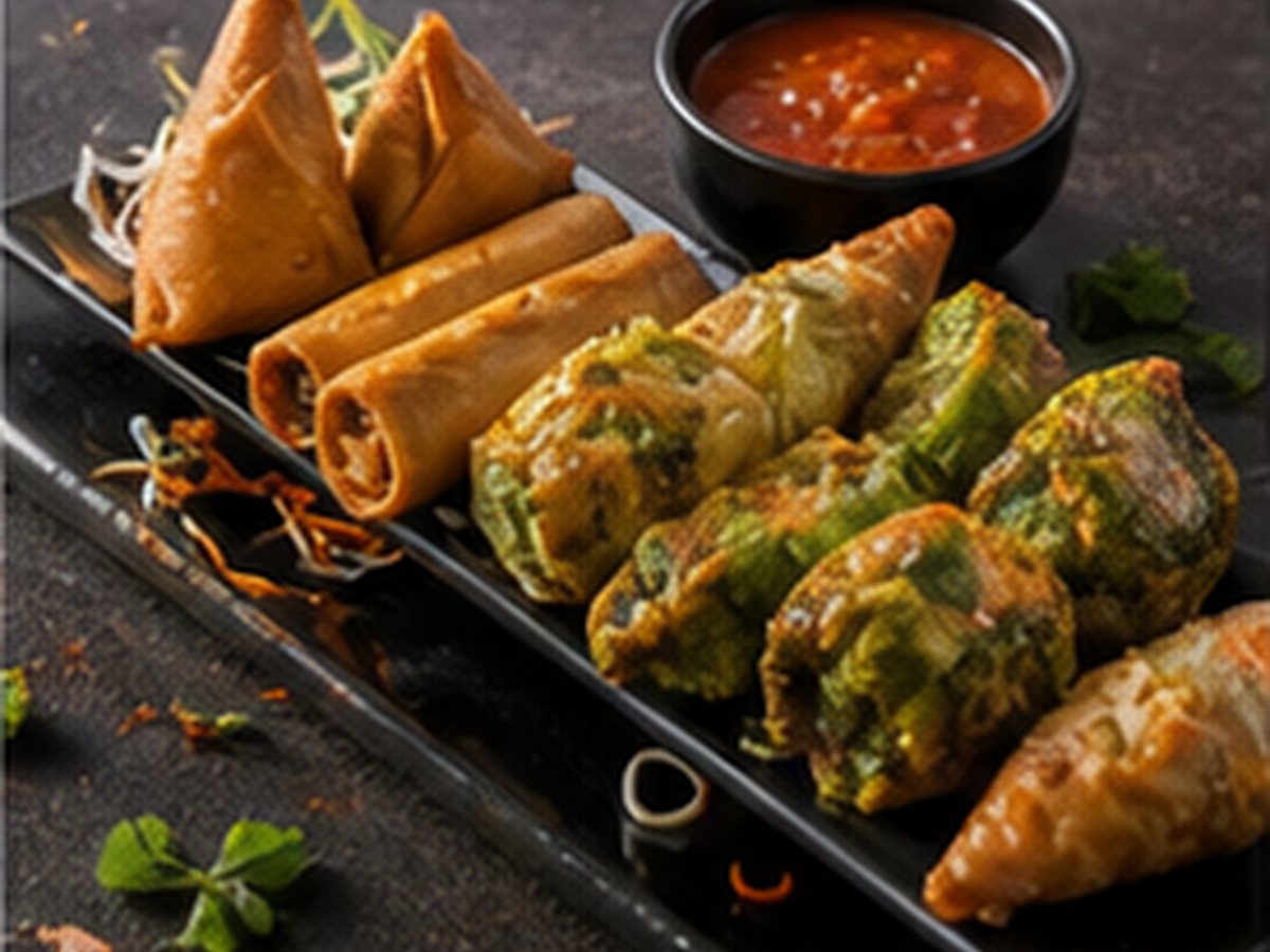 Vegetarian starters at Masala Tandoor